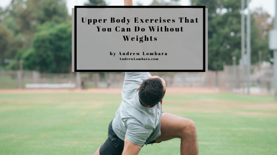 Upper Body Exercises That You Can Do Without Weights Andrew Lombara